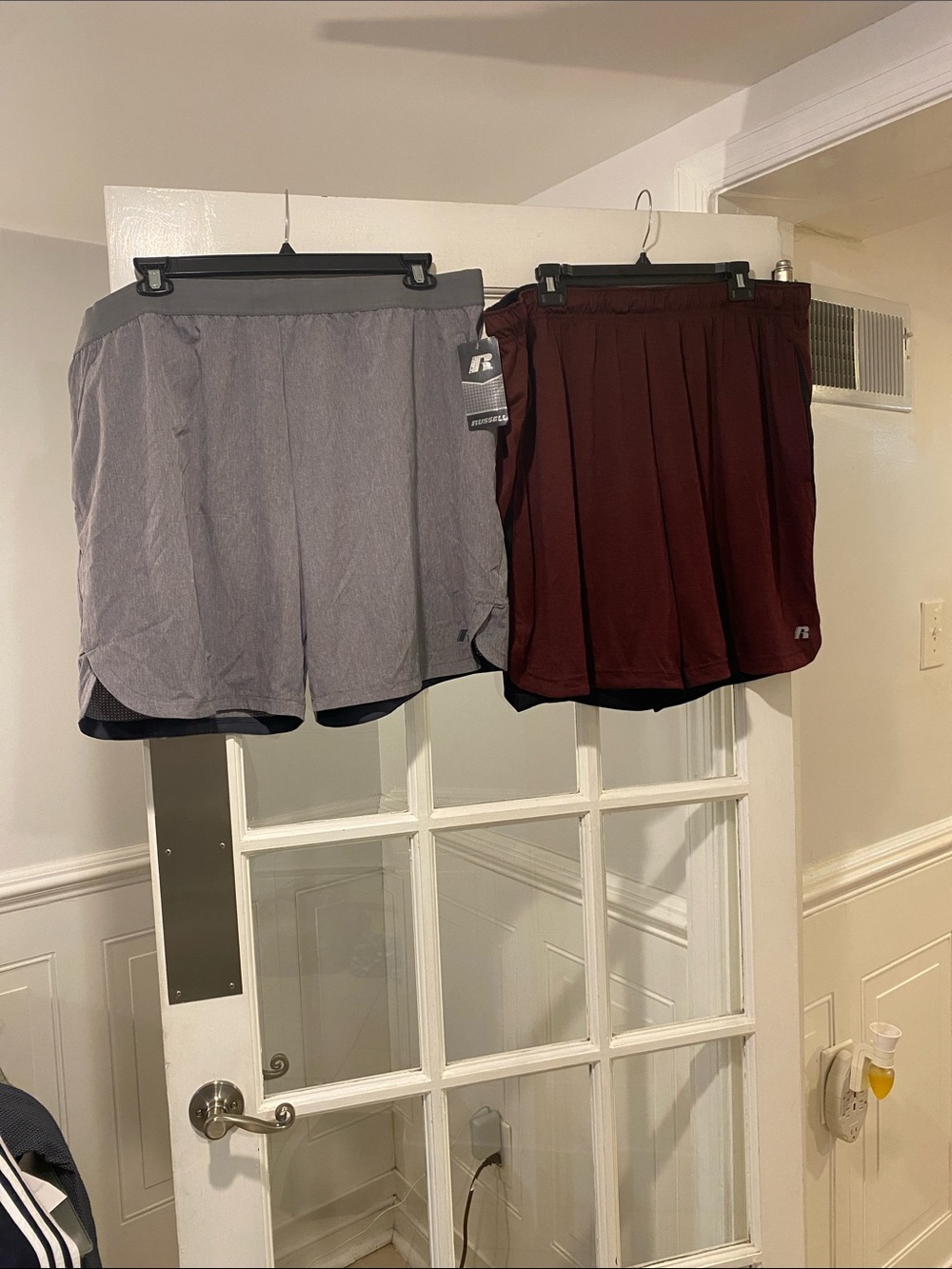 Bundle of (2) Russell size 2XL (44-46) shorts good condition